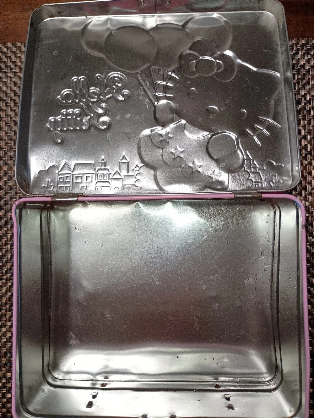 Hello Kitty Pink Balloon Tin with Multi-Color Accents